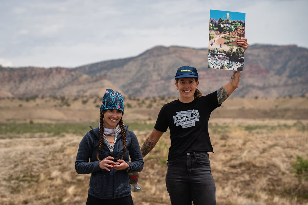 Adventure Fest gravel race award reveal — custom hand-drawn finisher poster